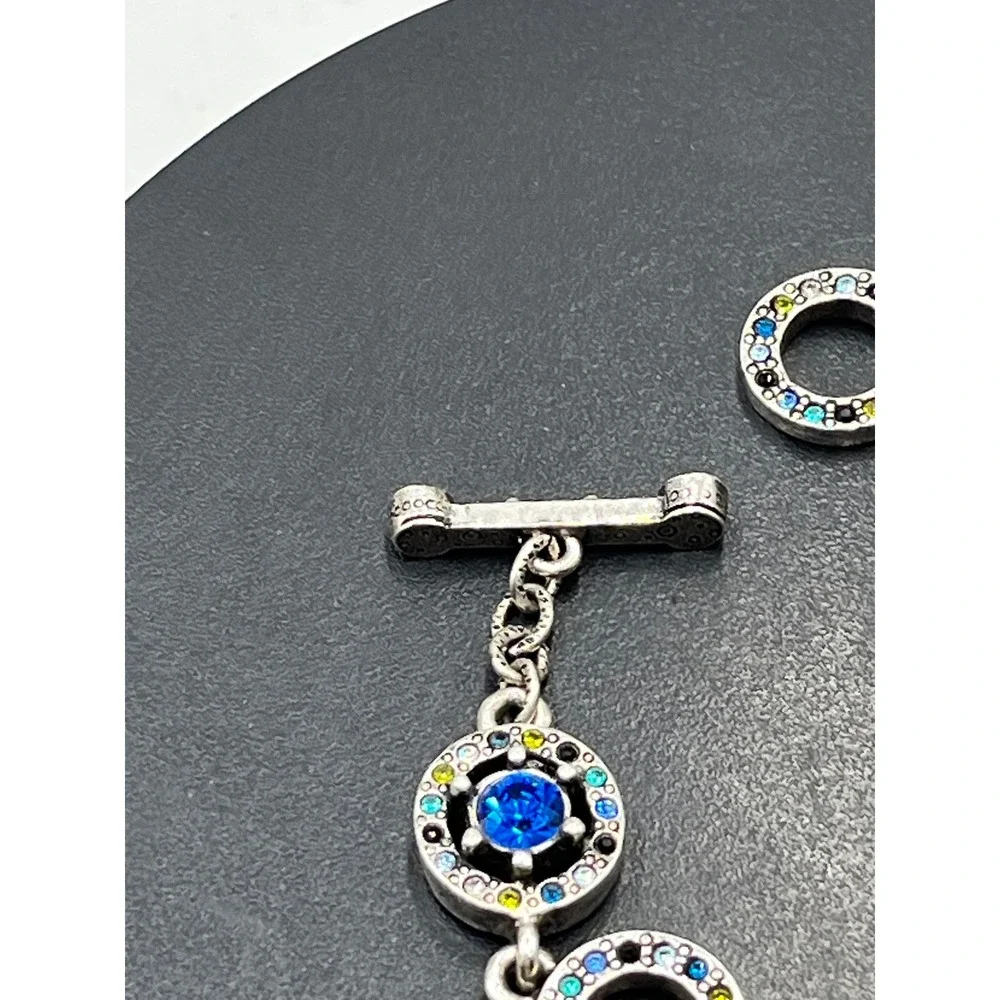 Patricia Locke Rare Archival Concentric Omni Crystal Rainbow Bracelet USA
